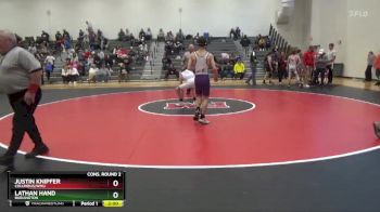 113 lbs Cons. Round 2 - Justin Knipfer, Columbus/WMU vs Lathan Hand, Burlington