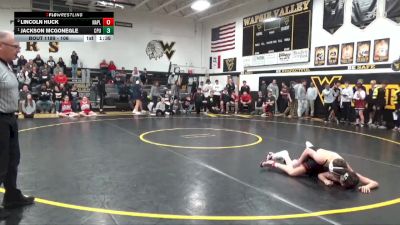 106 lbs 1st Place Match - Jackson McGonegle, Center Point-Urbana vs Lincoln Huck, Nashua-Plainfield