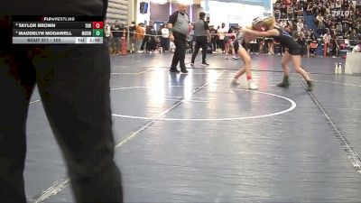100 lbs Semifinal - Taylor Brown, Thunder Ridge vs Maddelyn Modawell, Mountain View