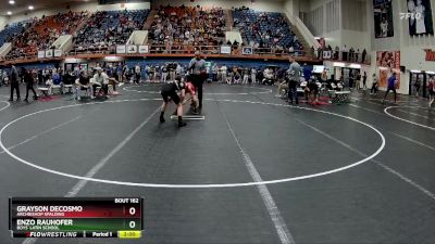 106 lbs Quarterfinal - Enzo Rauhofer, Boys` Latin School vs Grayson DeCosmo, Archbishop Spalding