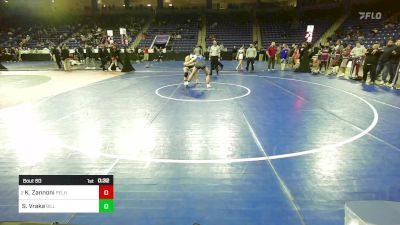 152 lbs Quarterfinal - Katelynn Zannoni, Pelham vs Sofia Vraka, Billerica