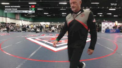 120 lbs Consi Of 4 - Brock Rothermel, PA vs Jovanni Tovar, FL