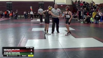 J-4 lbs Round 3 - Everlee Whitcome, Waverly Area Wrestling Club vs Brynlee Walztoni, Jesup Mat Club