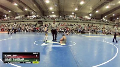 70 lbs Cons. Round 3 - Roman Lewis, Bronco Wrestling Club-AAA vs Hudson Snodgrass, Higginsville Youth Wrestling Club-AA