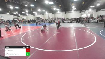 87 lbs Rr Rnd 4 - LaNiyah Lehi, Hidden Springs Wolves vs Jeselle Armendariz, X-CLUSIVE Wrestling