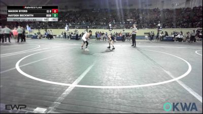 80 lbs 5th Place - Mason Byers, D3 Wrestling Cluib vs Hayden Beckwith, Miami