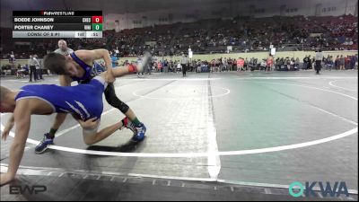 110 lbs Consi Of 8 #1 - Boede Johnson, Checotah Matcats vs Porter Chaney, Vinita Kids Wrestling