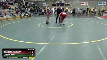 215 lbs Cons. Semi - Josiah James, Dimond vs Anthony Talavega, East Anchorage High School