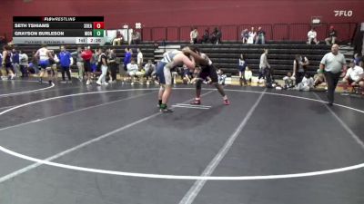 285 lbs Champ. Round 2 - Grayson Burleson, Montreat College vs Seth Tshiams, Southeastern