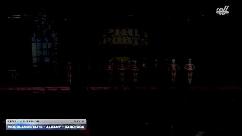 Woodlands Elite - Albany - Sabotage [2025 L4.2 Senior Day 2] 2025 Spirit Sports Worcester Nationals