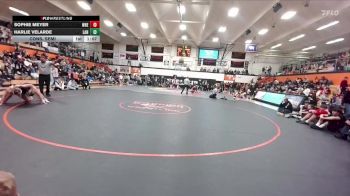 170 lbs Cons. Semi - Harlie Velarde, Lander vs Sophie Meyer, Wheatland