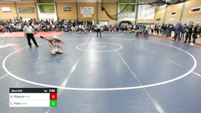 106 lbs Consi Of 16 #2 - Kevin Ribeiro, Keefe Tech vs Cristian Pote, Danbury