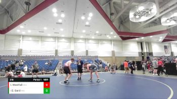 218 lbs Cons. Round 4 - Declan Gard, Rochester vs Isaac Westfall, Reading