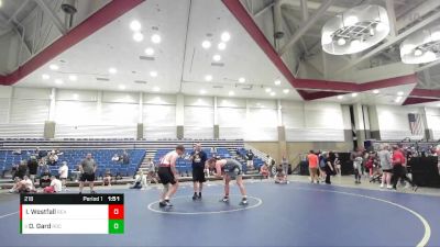 218 lbs Cons. Round 4 - Declan Gard, Rochester vs Isaac Westfall, Reading