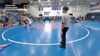 189 lbs 1st Place Match - Kashton Osborn, CCA vs Trenton Lewis, Laramie Middle School