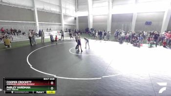 67 lbs Champ. Round 1 - Cooper Crockett, Sanderson Wrestling Academy vs Parley Hardman, West Jordan