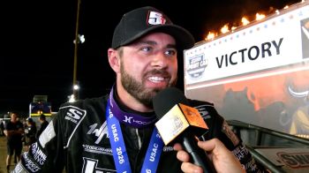 Jake Swanson Reacts After USAC Western World Opening Night Win