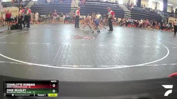 55 lbs Round 2 - Charlotte Robbins, Bison Takedown Club vs Dixie Beasley, Blackman Wrestling Club