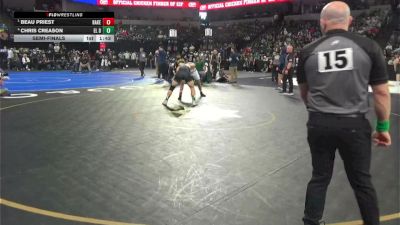 157 lbs Semifinal - Beau Priest, Bakersfield (CS) vs Chris Creason, El Diamante (CS)