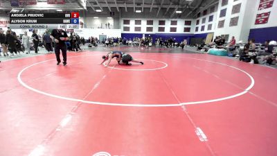 207 lbs Cons. Round 3 - Andjela Prijovic, Grand View vs Alyson Krum, Hawkeye Community College