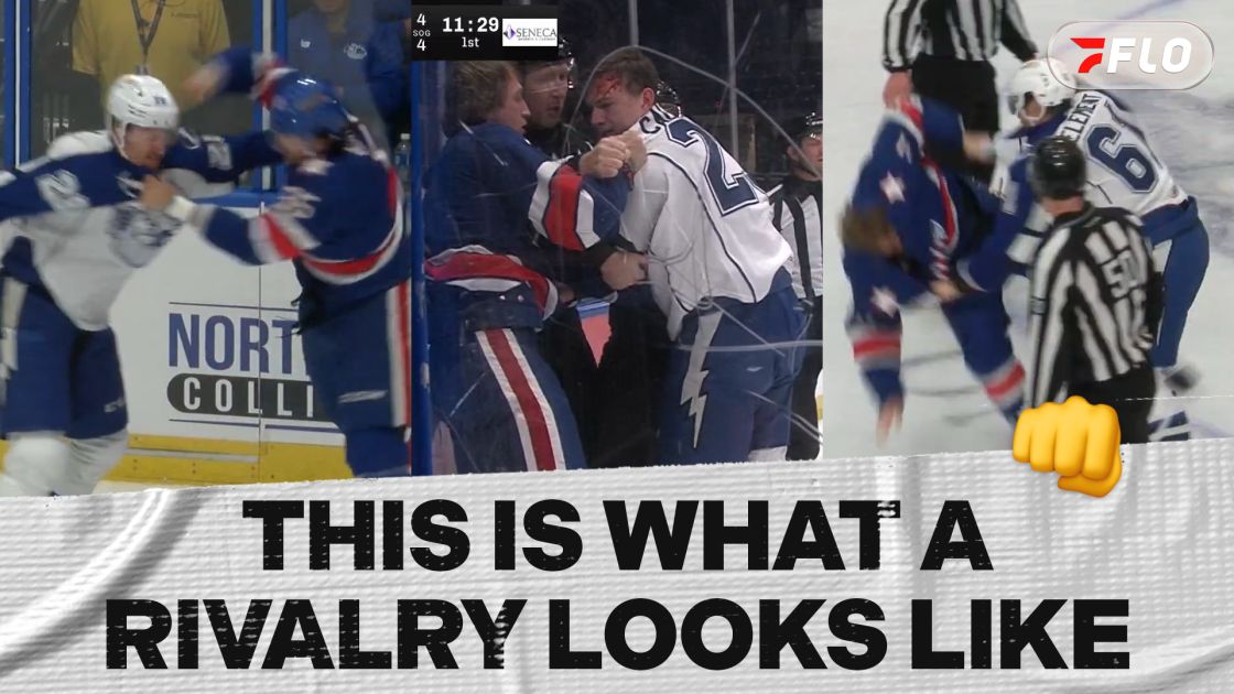 THREE Fights In The First Period | Fight Night In Syracuse Between Americans And Crunch