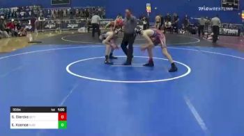 95 lbs 3rd Place - Steele Diercks, Bettendorf/ Agoge vs Elias Koonce, Alber Athlectics