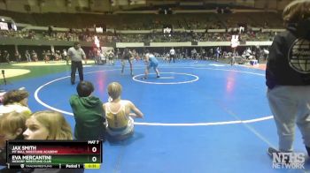 165/185 Quarterfinal - Eva Mercantini, Hickory Wrestling Club vs Jax Smith, Pit Bull Wrestling Academy