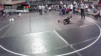 65 lbs Cons. Semi - Braxton Borer, Double Dog Wrestling vs Matthew Merritt, The Best Wrestler