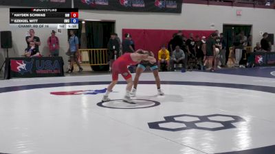 57 lbs Champ. Rd Of 16 - Hayden Schwab, Immortal Athletics WC vs Ezekiel Witt, Bison Wrestling Club