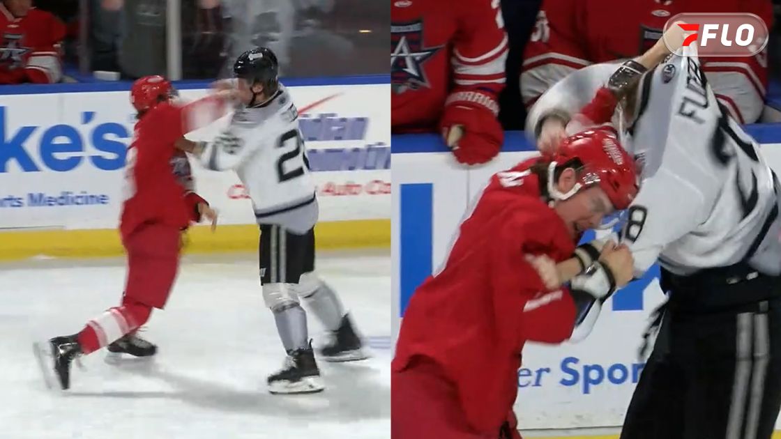 Instant Classic Fight In ECHL: Cal Uens Vs. Jaxon Fuder
