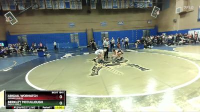 125lbs Cons. Round 8 - Abigail Worhatch, Sumner (Girls) vs Berkley McCullough, Pasco (Girls)