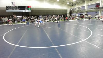 120 lbs Cons. Quarters - Lucas Stirling, Camel Kids Wrestling vs Holden Townsley, Nebraska