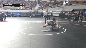 140-D4 Cons. Semi - Justin Yazzie, Monument Valley High School vs Merrik Williams, Morenci High School