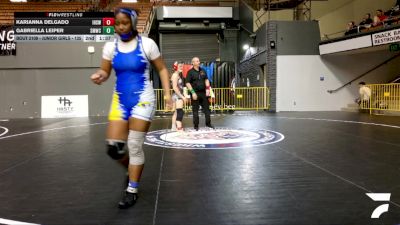Junior Girls - 145 lbs Cons. Round 3 - Jaydan Colgan, Temecula Valley High School Wrestling vs Melina Smith, Will C Wood High School Wrestling