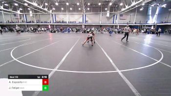 125 lbs Round Of 32 - Alex Esposito, Rider - UnAttached vs Jaden Felipe, Naval Academy