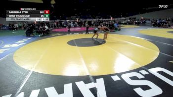 6A/5A Girls 155 5th Place Match - Emily Fitzgerald, Eagle Point Girls vs Gabriella Dyer, Dallas Girls