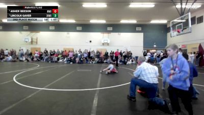 75 lbs 3rd Place Match - Lincoln Gaver, 208 Badgers Wrestling Club vs Asher Beeson, Middleton Wrestling Club