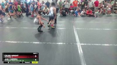 60 lbs Quarterfinal - Jase Cabrera, Colosseum Wrestling Club vs Cruise Wright, Centurion