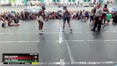 190 lbs Cons. Round 3 - Zion Sauveur, Winter Haven vs Valen Cuevas, Treasure Coast Wrestling Club