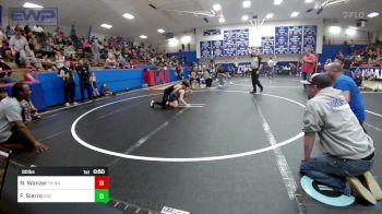 90 lbs Rr Rnd 3 - Nashon Wanzer, Hennessey Takedown Club vs Fernando Sierra, OKC Saints Wrestling