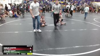 80/85 Round 3 - Ansley Martin, Dixie Hornets vs Shelbie Gantt, White Knoll Youth Wrestling