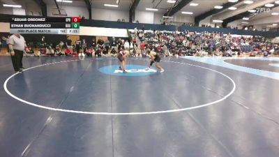 133 lbs 3rd Place Match - Ethan Buonanducci, Bridgewater State vs Esuar Ordonez, Springfield College