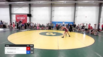 54 kg Quarterfinal - Savannah Winkleblack, Michigan Rev Blue vs Linda Goodwin, Virginia Blue