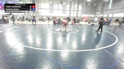 U23 Women - 57 lbs Cons. Semis - Haley Narahara, HI vs Mateah Roehl, WI