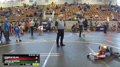 56 lbs Round 4 - Charlie Milam, CEWA vs Josiah Guzman, Bts Cleveland