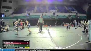 85 lbs Semis (4 Team) - Bryce Ritter, Team Bear Wrestling Club Navy vs Carter Evans, Team Bear Wrestling Club Red