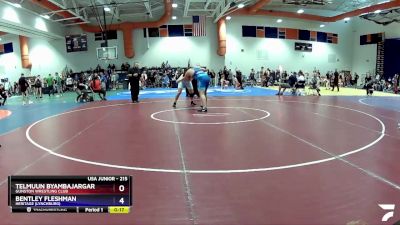 215 lbs Cons. Round 4 - Telmuun Byambajargar, Gunston Wrestling Club vs Bentley Fleshman, Heritage (Lynchburg)