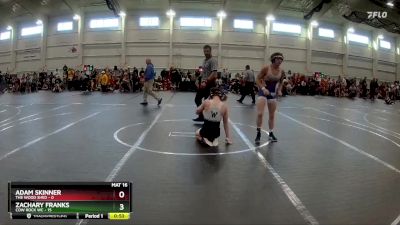 120 lbs Round 1 (6 Team) - Adam Skinner, The Wood Shed vs Zachary Franks, Cow Rock WC