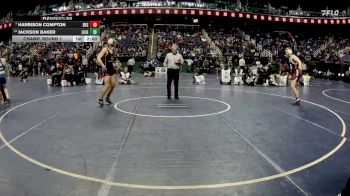 2A 190 lbs Champ. Round 1 - Harrison Compton, Seaforth High School vs Jackson Baker, Lincoln Charter