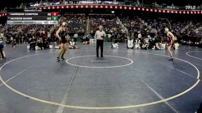 2A 190 lbs Champ. Round 1 - Harrison Compton, Seaforth High School vs Jackson Baker, Lincoln Charter